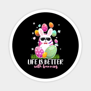 Life Better Kawaii Cute Bunny Egg Easter Sunday Magnet